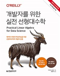 개발자를 위한 실전 선형대수학 - 파이썬 3.10 버전 대응, 구글 코랩 실습 가능 I  연습 문제 + 해답+ 해설 영상, 무료 샘플북 제공